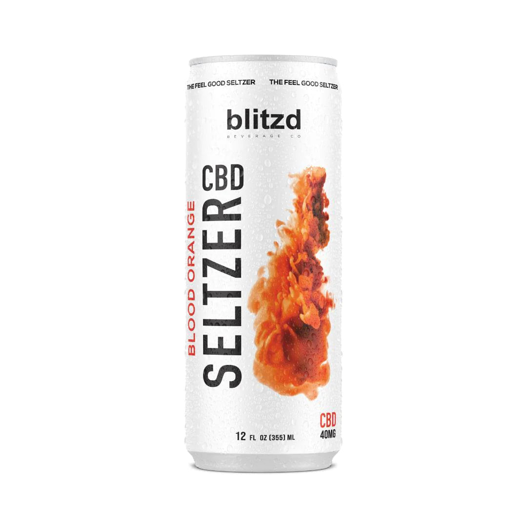 BEST CBD SELTZER WATER - Blood Orange (24 Pack)