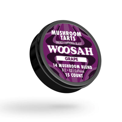 WOOSAH Mushroom Tarts: Grape (14 Mushroom Energy Blend)