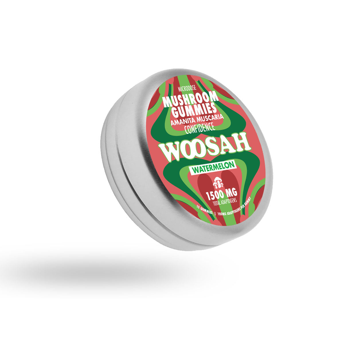 WOOSAH Mushroom Gummies: Watermelon (Amanita Muscaria - 1500 MG)